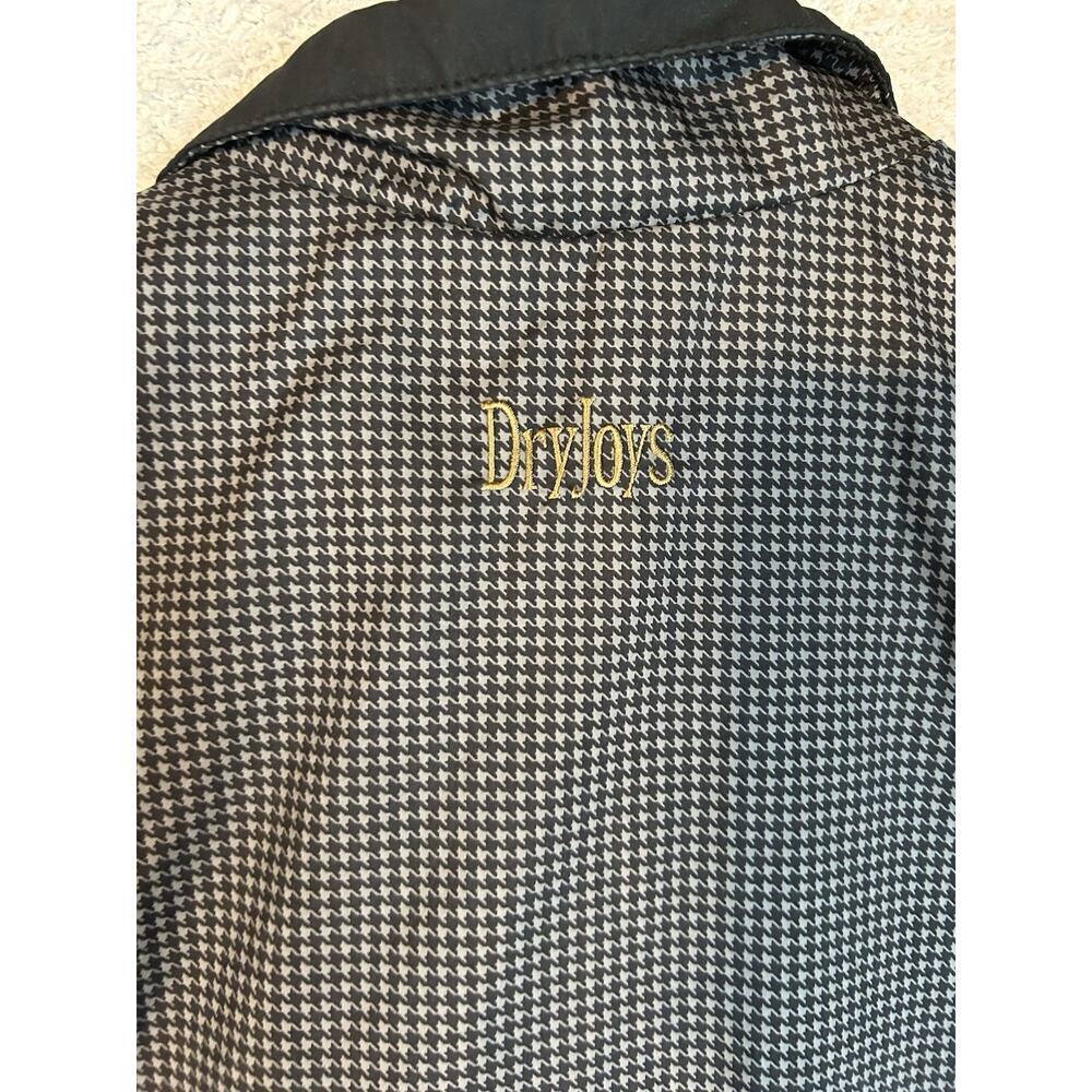 DryJoys by FootJoy Mens XS 1/2 Zip Houndstooth Wind & Rain Golf Pullover Vest. - Picture 7 of 8